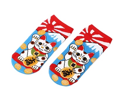 Glückliche Katzensocken