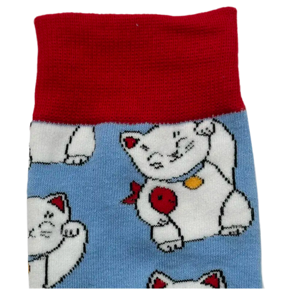 Chaussettes Chat Chanceux Homme | Maneki Neko Lucky Cat