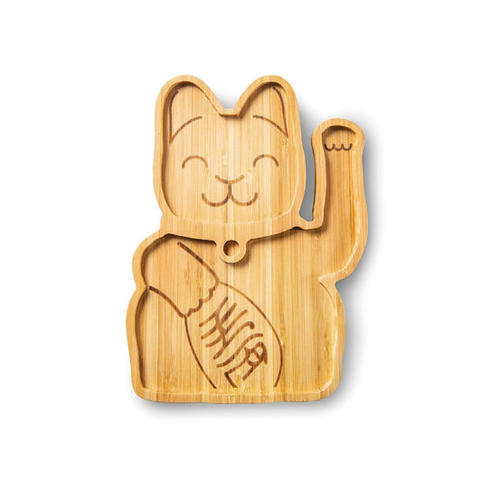 Assiette Bambou MANEKI NEKO - le Chat Chanceux