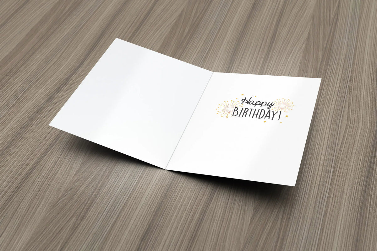 Carte d'Anniversaire Chat Chanceux