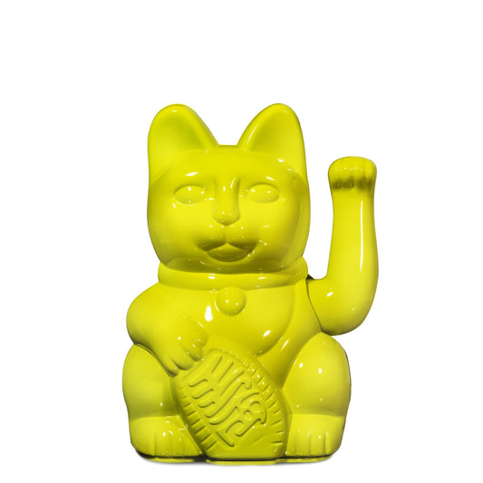 Chat Chanceux Jaune Glossy - le Chat Chanceux