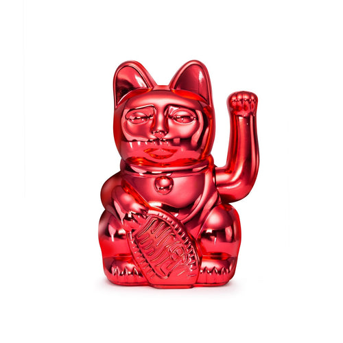 Gato de la Suerte Rojo Brillant - Édition Xmas - Maneki Neko - vue principale - Donkey