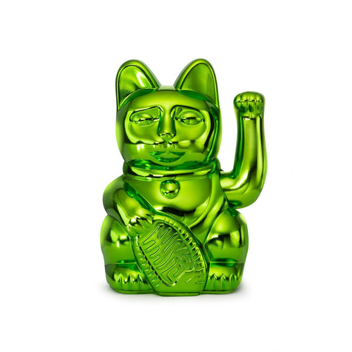 Gato de la Suerte Verde Brillant - Édition Xmas - Maneki Neko - vue principale - Donkey