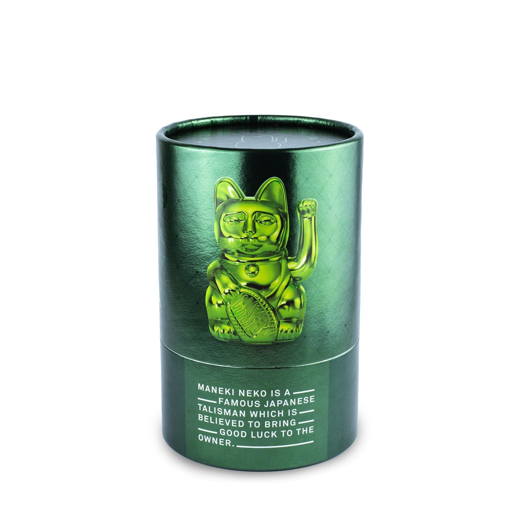 Chat Chanceux Vert Brillant