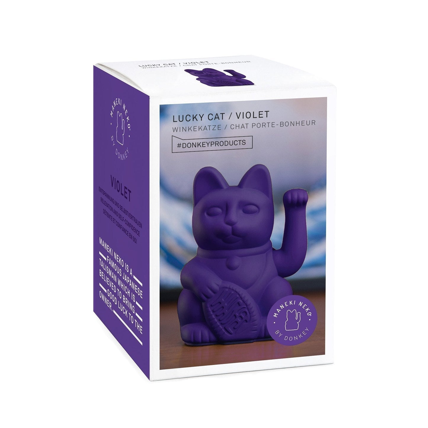 Chat Chanceux Violet - le Chat Chanceux