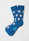 Chaussettes BeJapan LuckyCat bleues avec motifs Maneki Neko chat chanceux