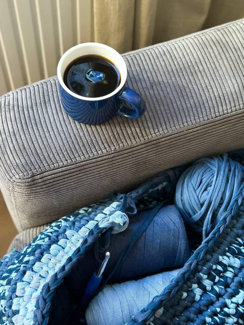 Dark Blue Lucky Cat Mug