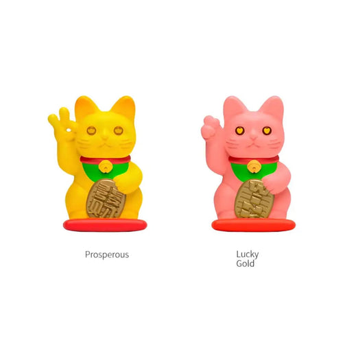 Mini Lucky Cat Mystery Box - Maneki Neko - side view - Choco-teddy