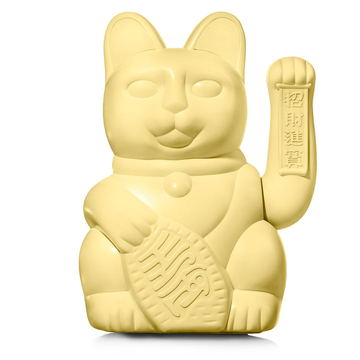 Chat Chanceux Jaune Velours main image 0