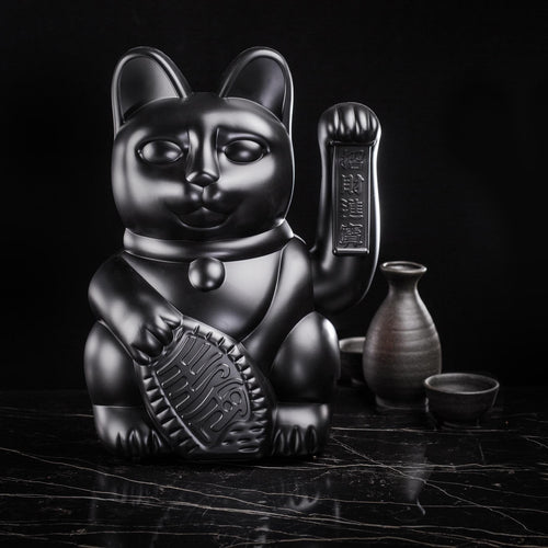 Grand Chat Chanceux Noir