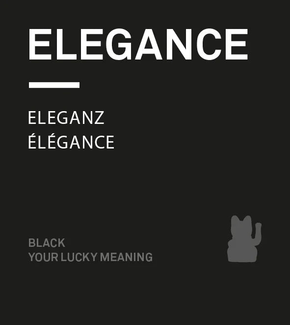 Porte-clés Chat Chanceux Noir