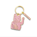 Porte-clés Chat Chanceux Rose - vue principale - Donkey