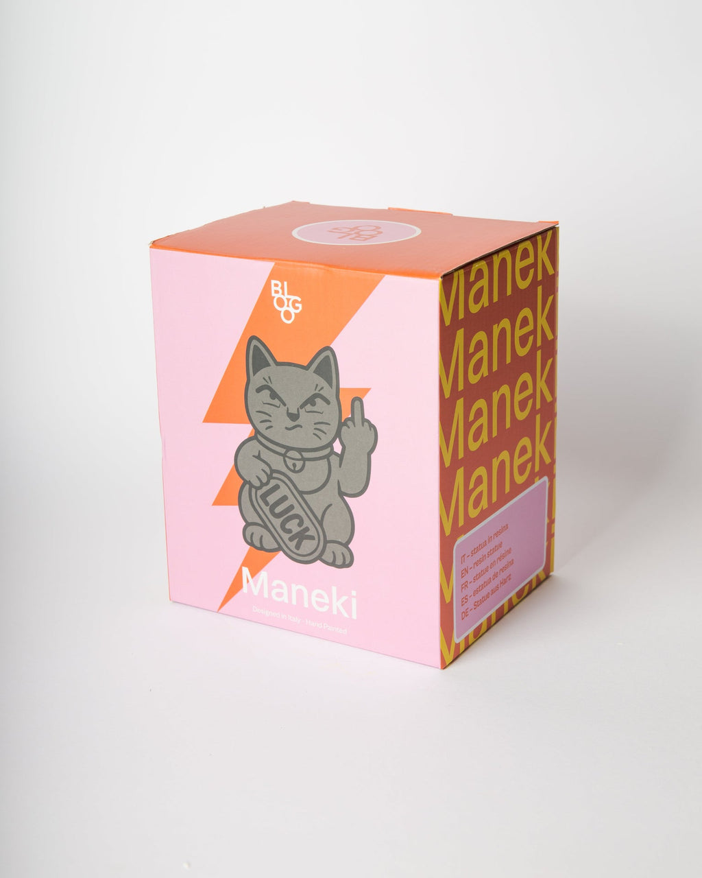 Chat Chanceux « Fuck » Blanc