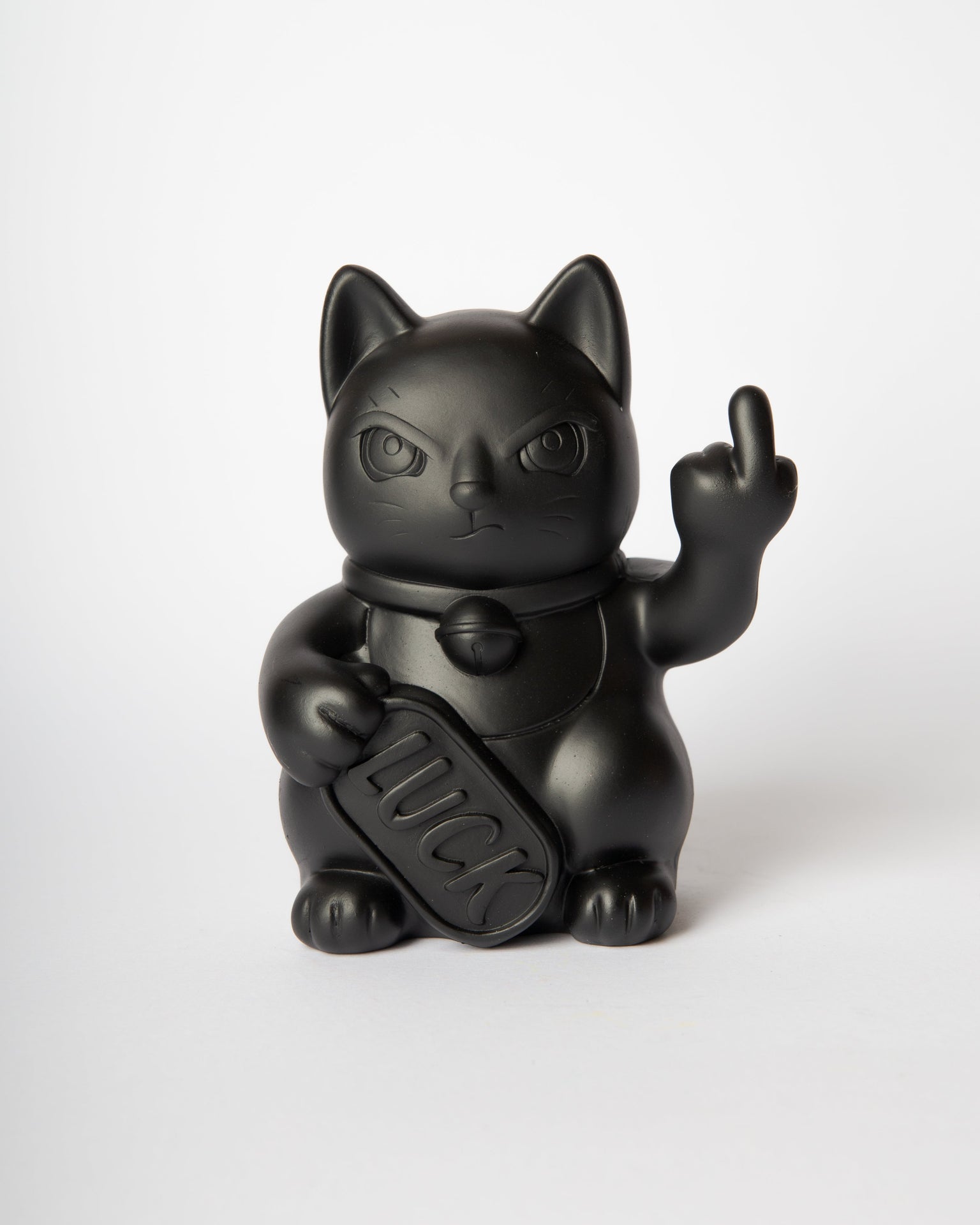 Chat Chanceux « Fuck » Noir
