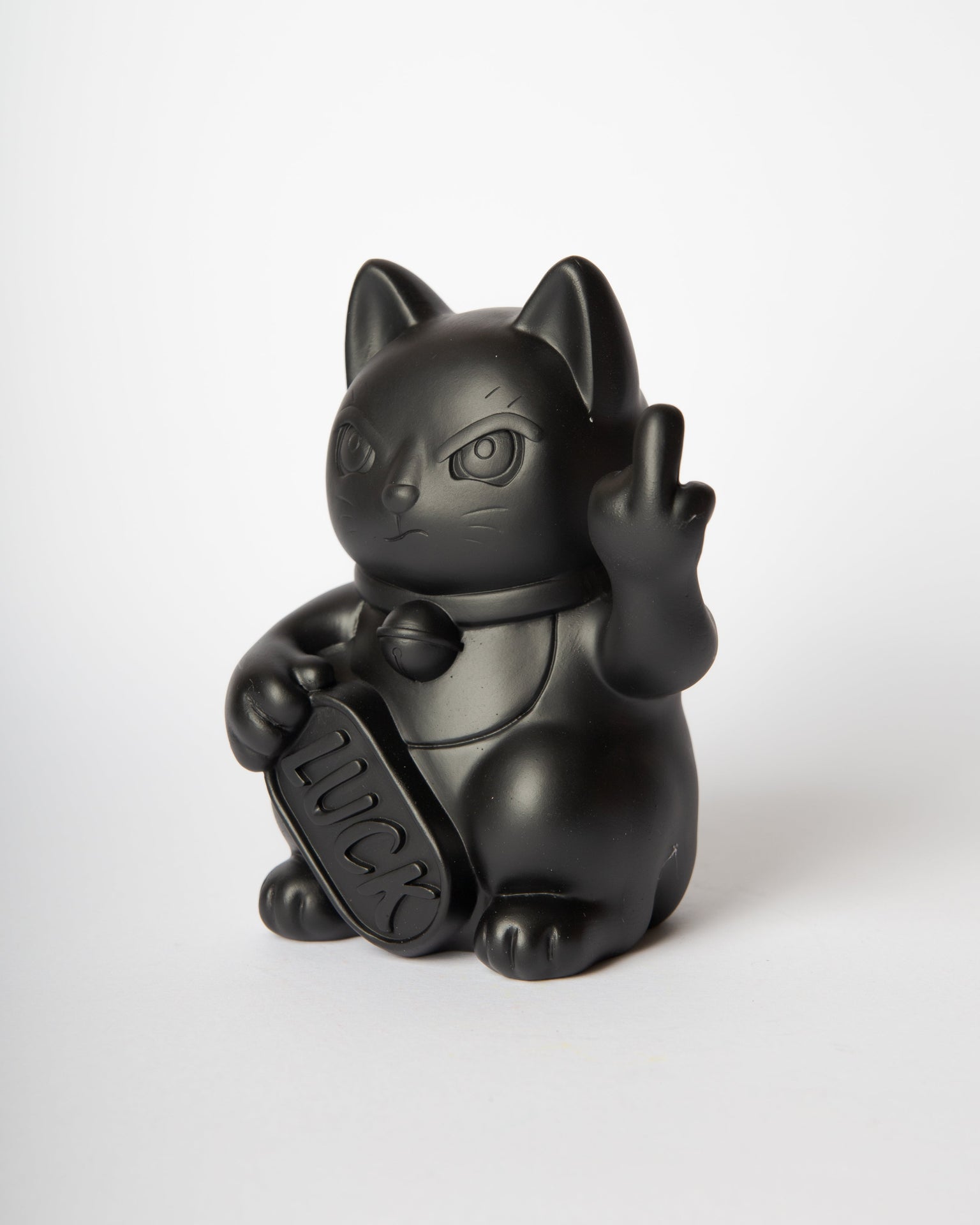 Chat Chanceux « Fuck » Noir