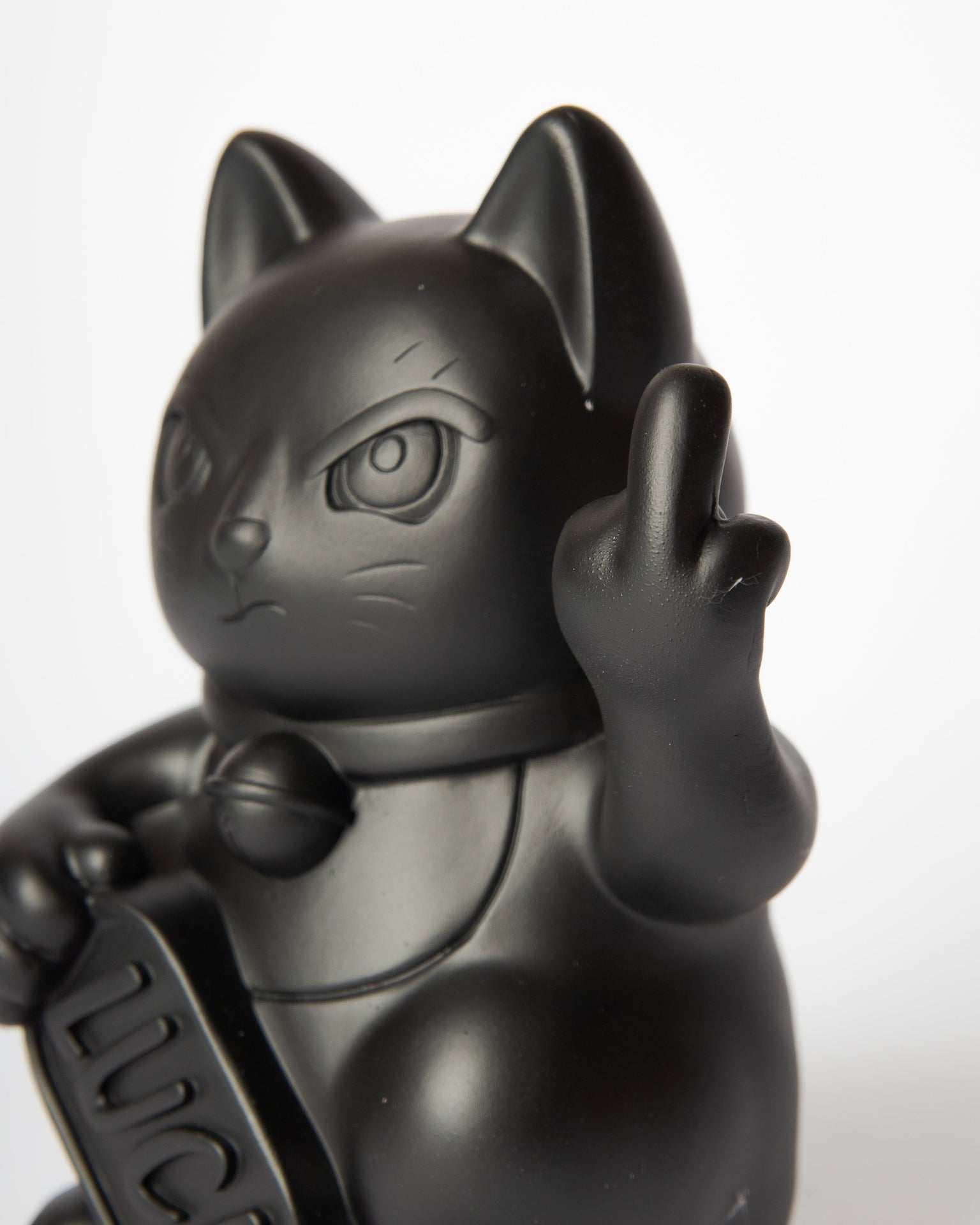 Chat Chanceux « Fuck » Noir