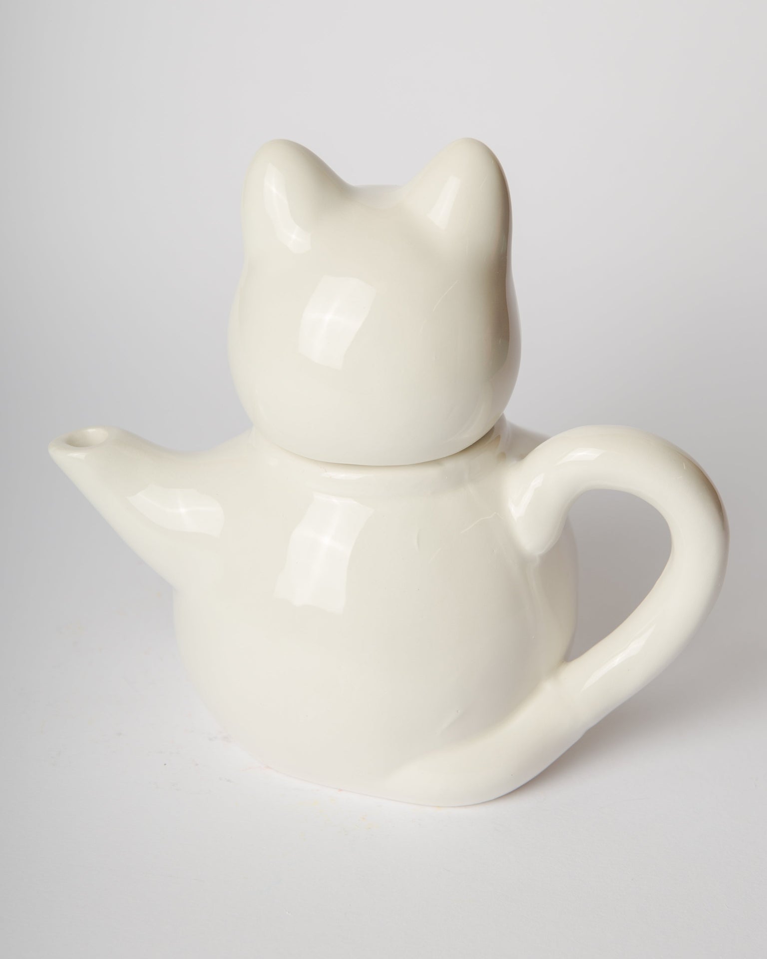 Théière Chat Chanceux Blanc