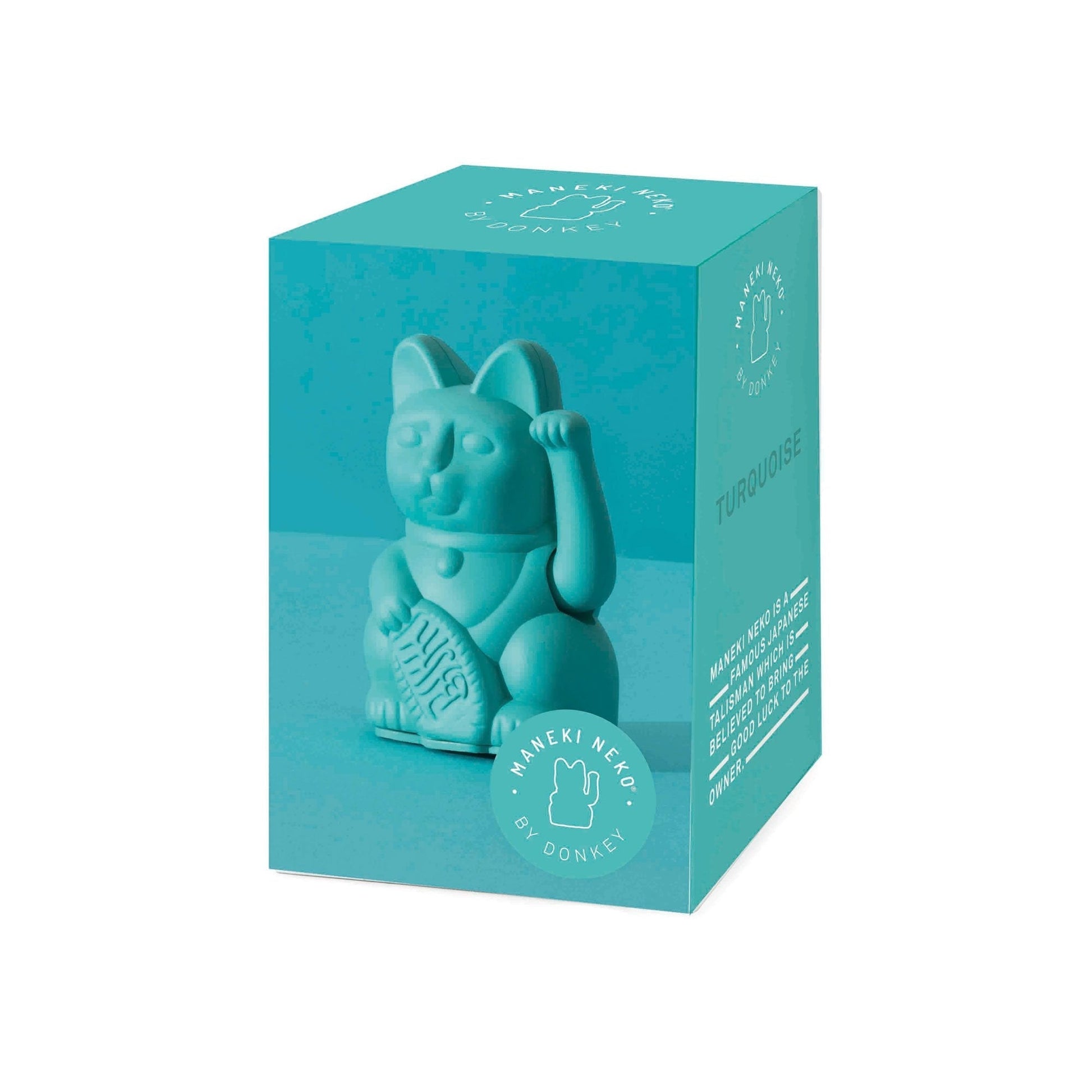 Mini Chat Chanceux Turquoise - le Chat Chanceux