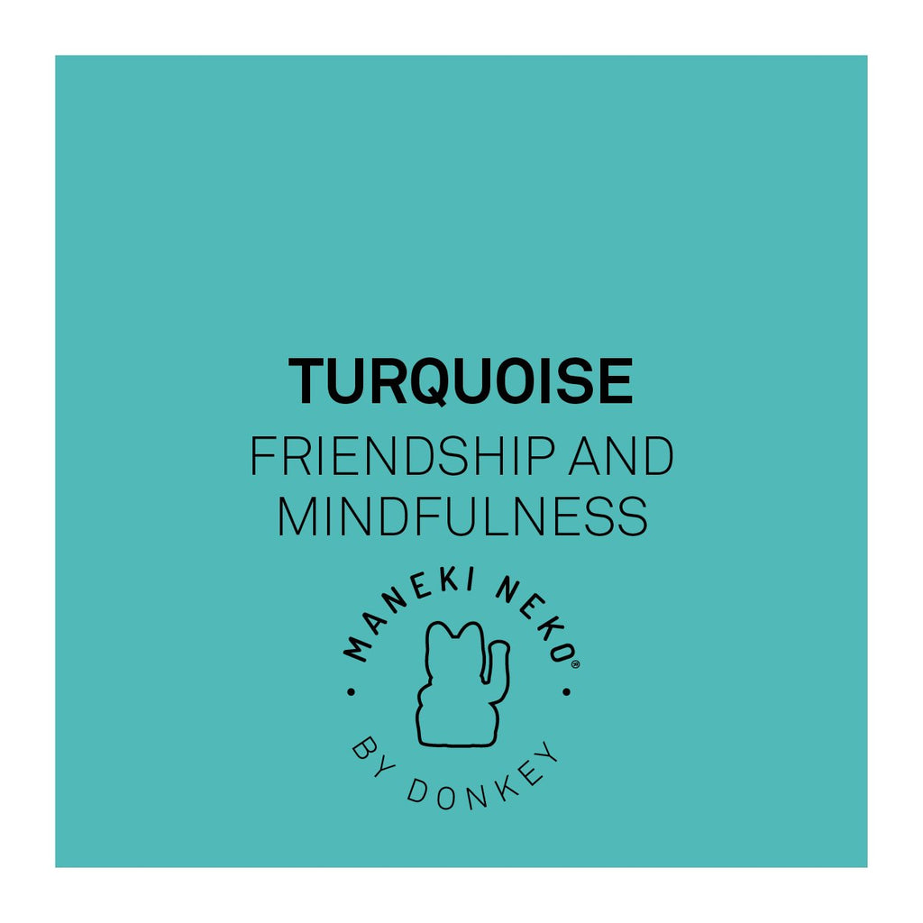 Mini Chat Chanceux Turquoise - le Chat Chanceux