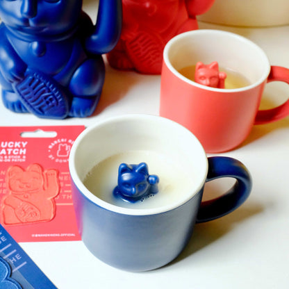 Mug Chat Chanceux Bleu Foncé - le Chat Chanceux