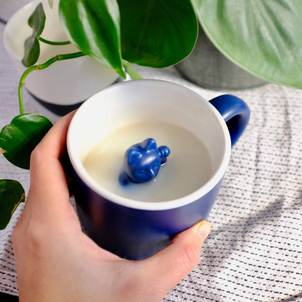 Mug Chat Chanceux Bleu Foncé