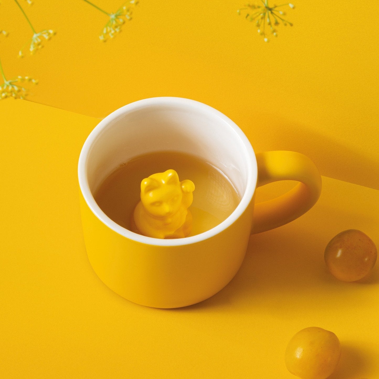 Mug Chat Chanceux Jaune Profond - le Chat Chanceux