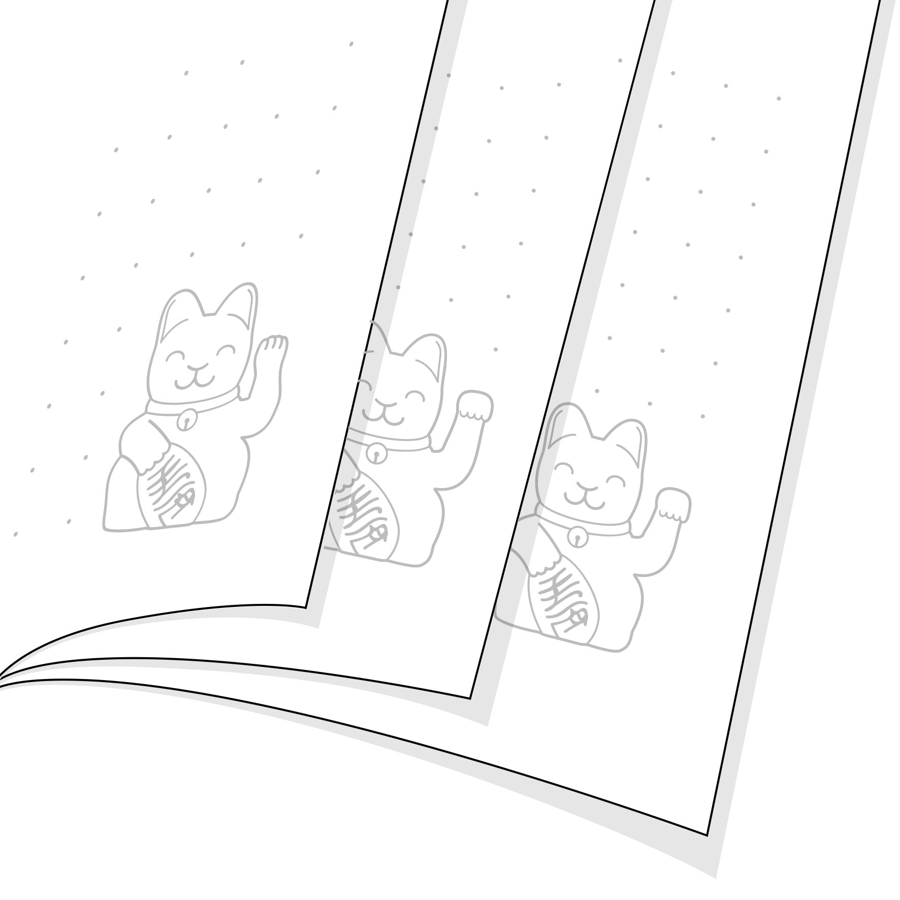 Notebook Chat Chanceux Gris - le Chat Chanceux