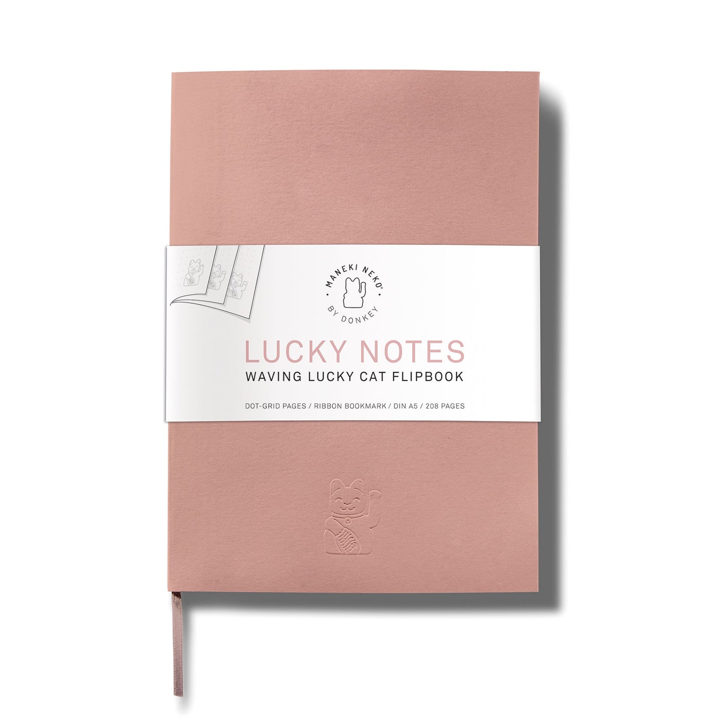 Notebook Chat Chanceux Rose - le Chat Chanceux