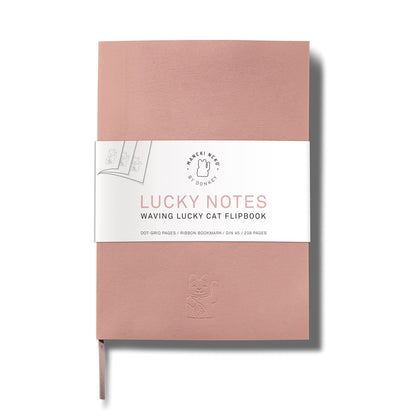 Notebook Chat Chanceux Rose - le Chat Chanceux