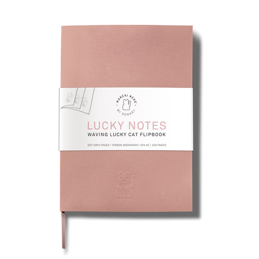 Notebook Chat Chanceux Rose - le Chat Chanceux