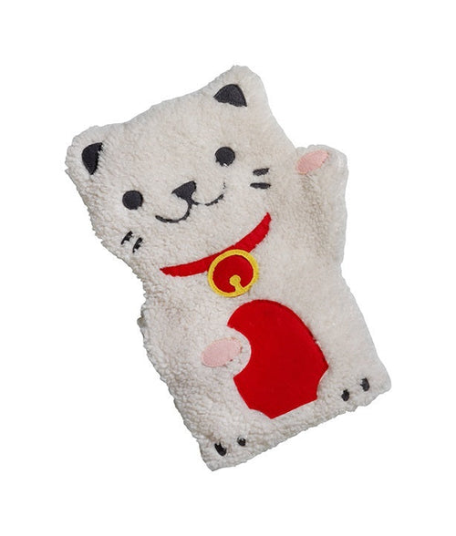 Pocket Pal Lucky Cat - Maneki Neko, kawaii - main view - Bitten