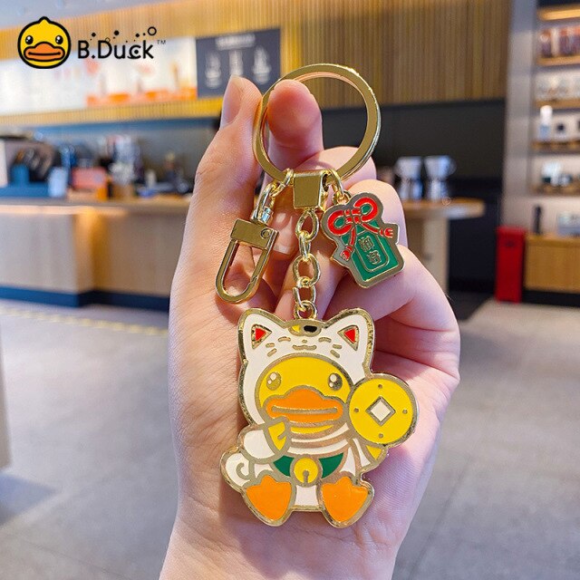 porte-clefs-canard-chat-chanceux-b-duck 