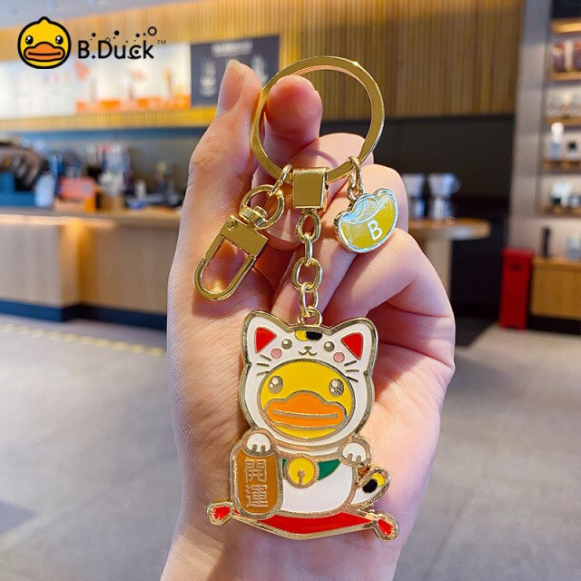 porte-clefs-canard-chat-chanceux-b-duck 