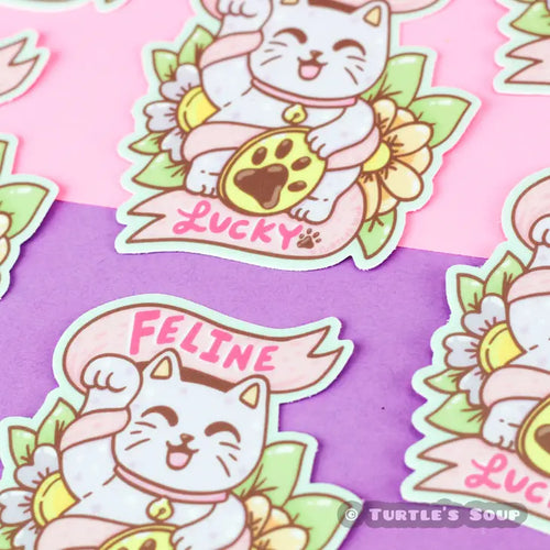 autocollant-chat-chanceux-feline-lucky-turtles-soup 