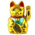 Chat chanceux blanc 13cm