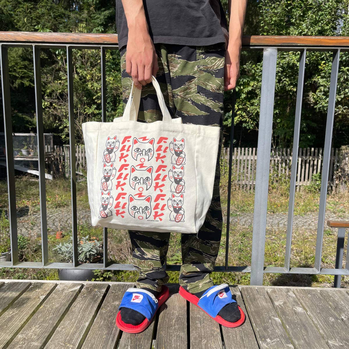 Tote Bag « Fuck you - Maneki Neko »