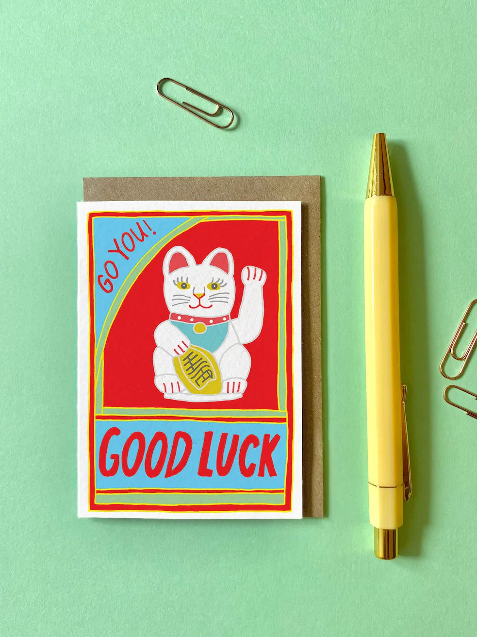 carte-de-voeux-chat-chanceux-good-luck-youve-got-pen-on-your-face 