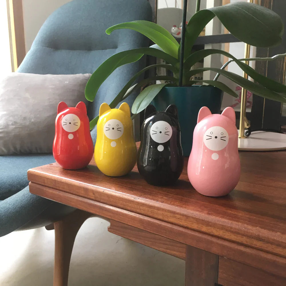 Chat Daruma Noir “Bonne Santé”