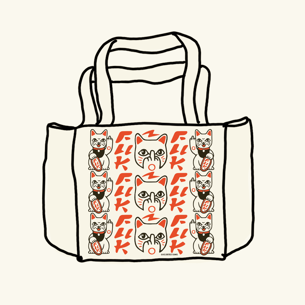 tote-bag-fuck-you-maneki-neko-heldbergs-games 