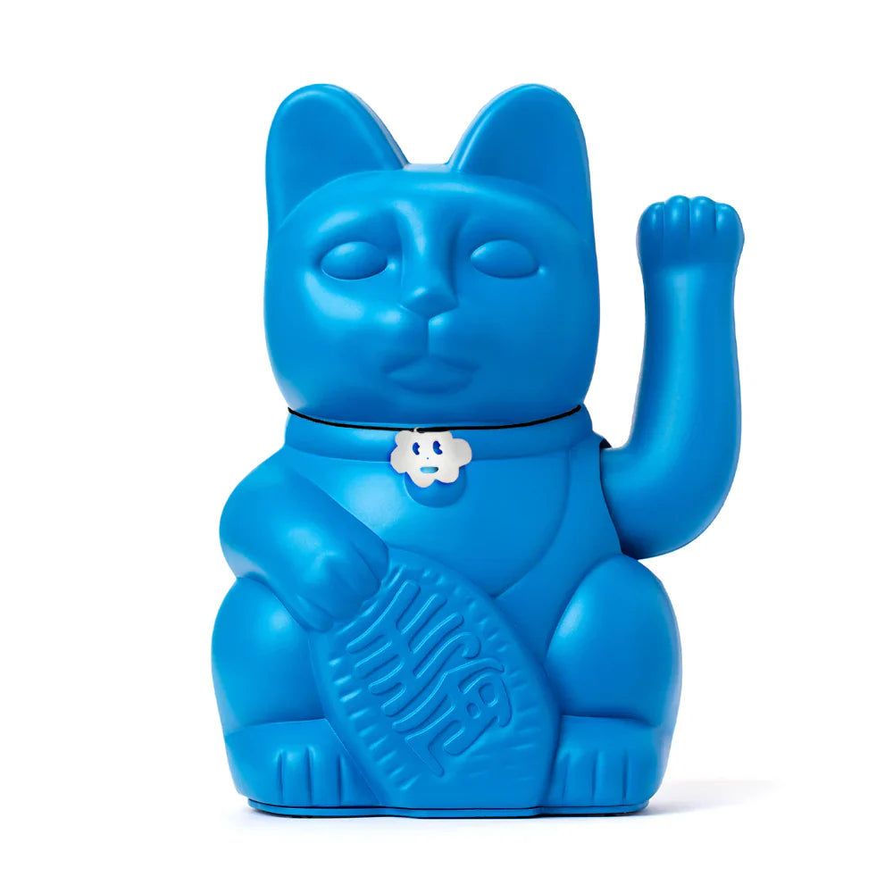 Pitufo gato azul cielo de la suerte