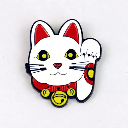 Pin's Chat Chanceux Tête - le Chat Chanceux