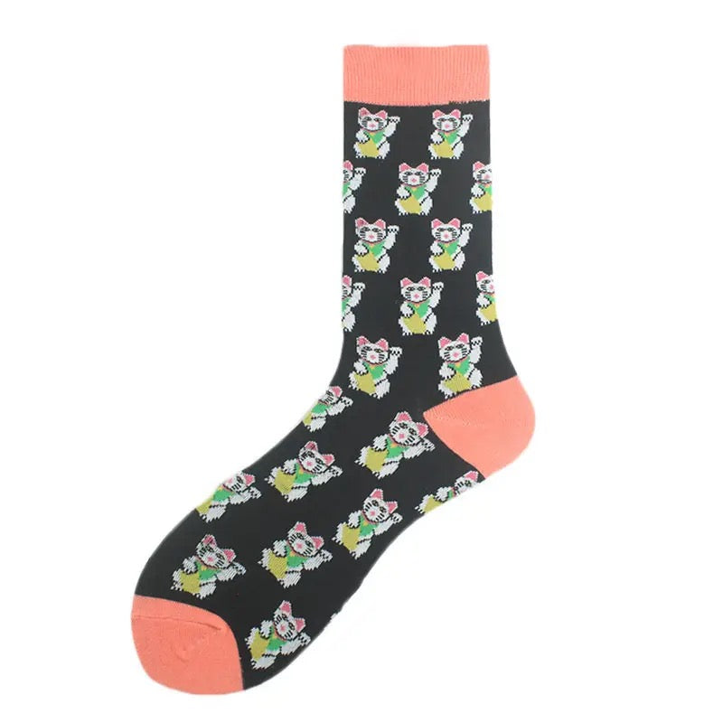 Chaussettes Chat Chanceux Homme | Maneki Neko Lucky Cat