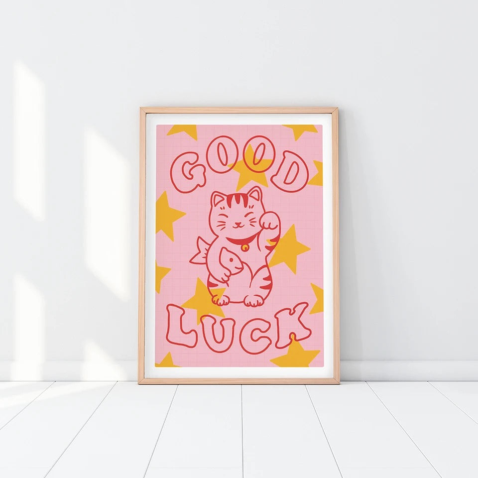 artprint-chat-chanceux-good-luck-lcc-05968972-