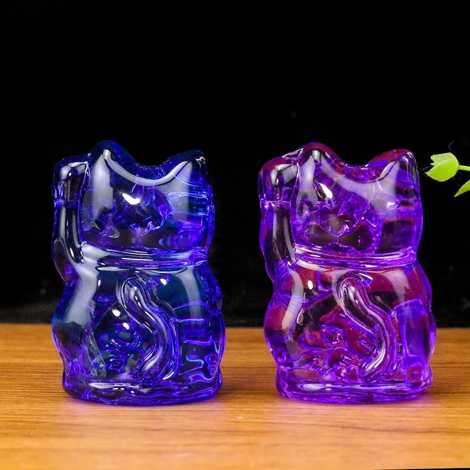 statuette-chat-chanceux-bleu-lcc 