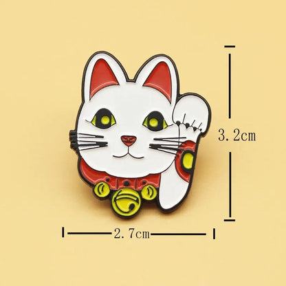 Pin's Chat Chanceux Tête - le Chat Chanceux