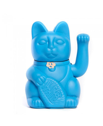 Chat Chanceux Bleu Ciel Smurf - le Chat Chanceux