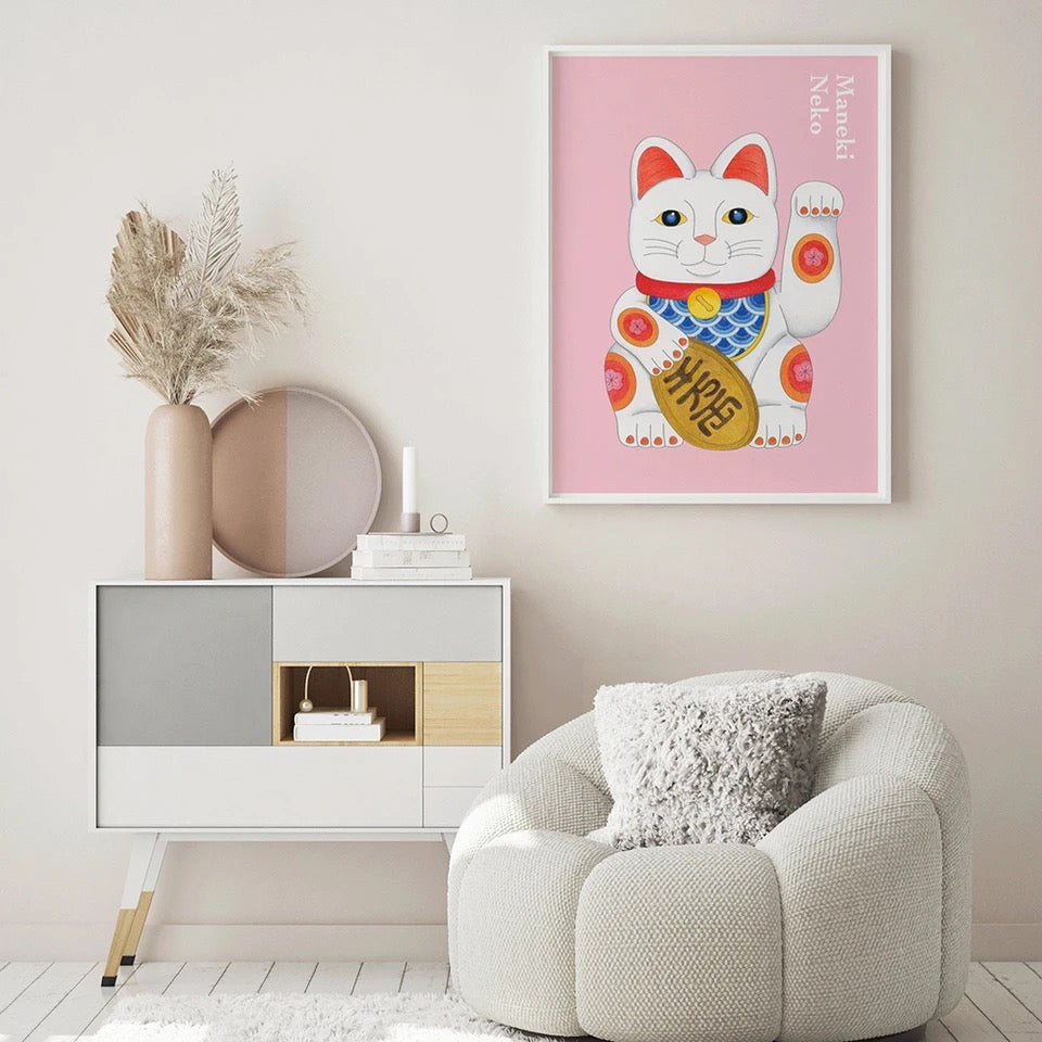 artprint-chat-chanceux-blanc-lcc 