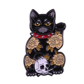 Pin's Lucky Chat Black Skull