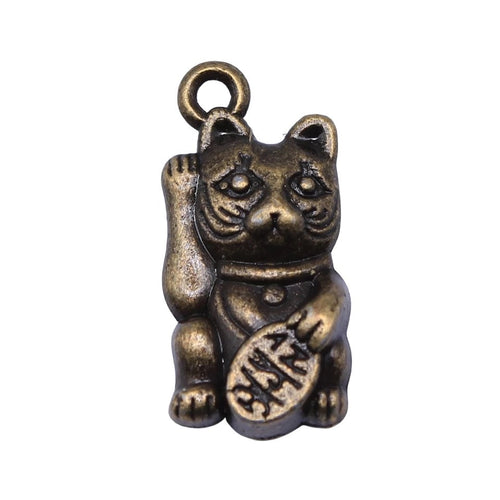 Lucky Cat Charm - Maneki Neko - variant or detail - The-lucky-cat