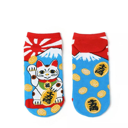Lucky Cat Socks - Maneki Neko - main view - The-lucky-cat